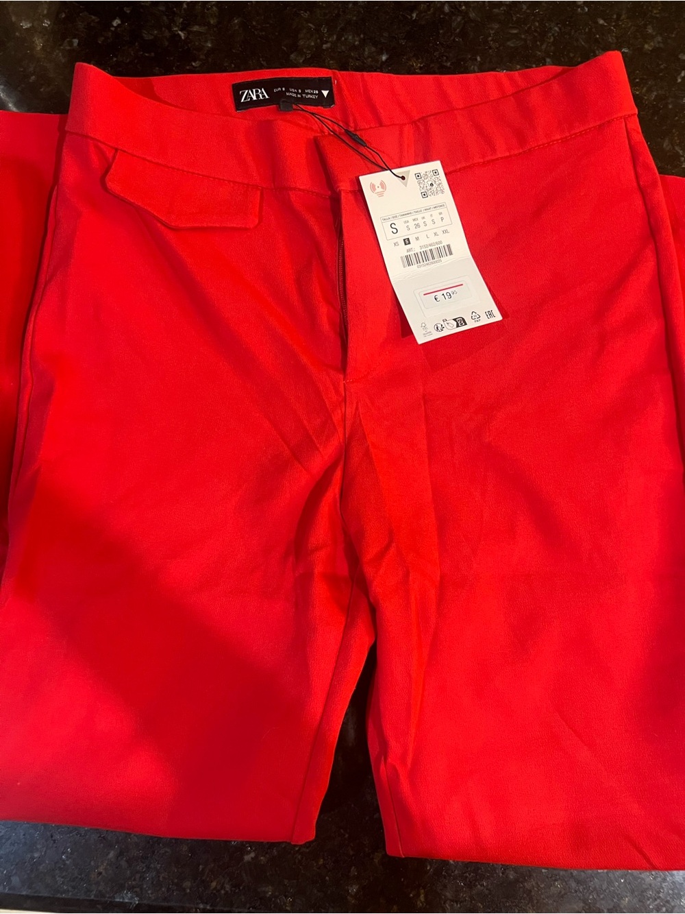 NWT ZARA Red Women’s Flare Pants